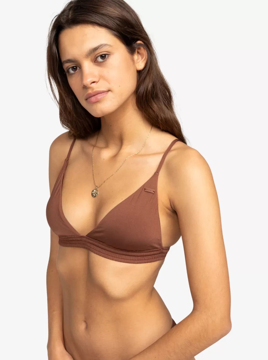 Silky Island Fixed Triangle Bikini Top-ROXY Best