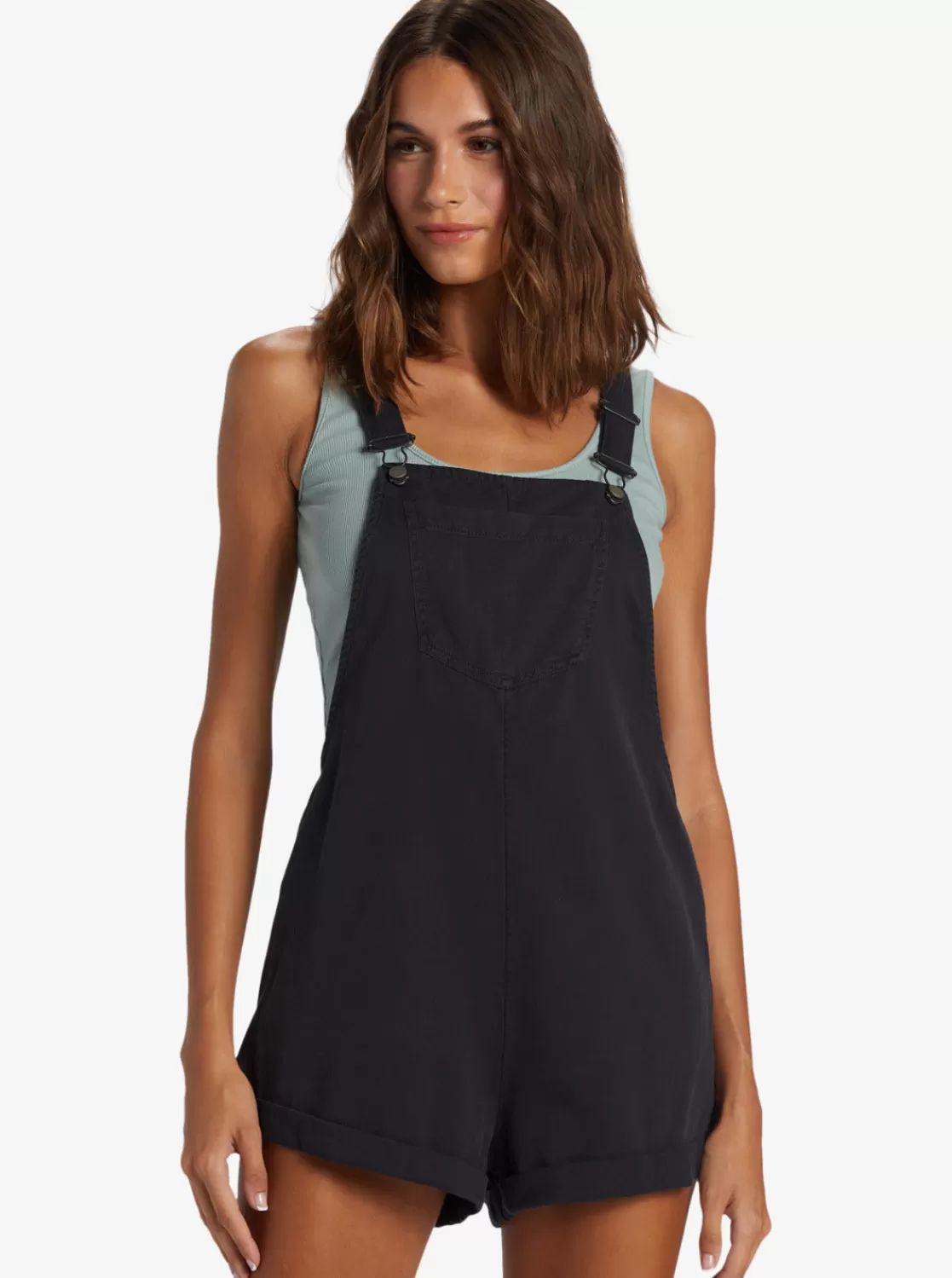 Silver Sky Set Short Overalls-ROXY Store