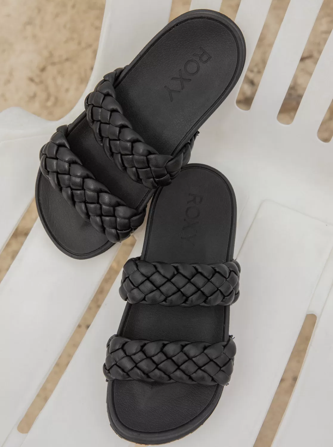 Slippy Braided Water-Friendly Sandals-ROXY Clearance