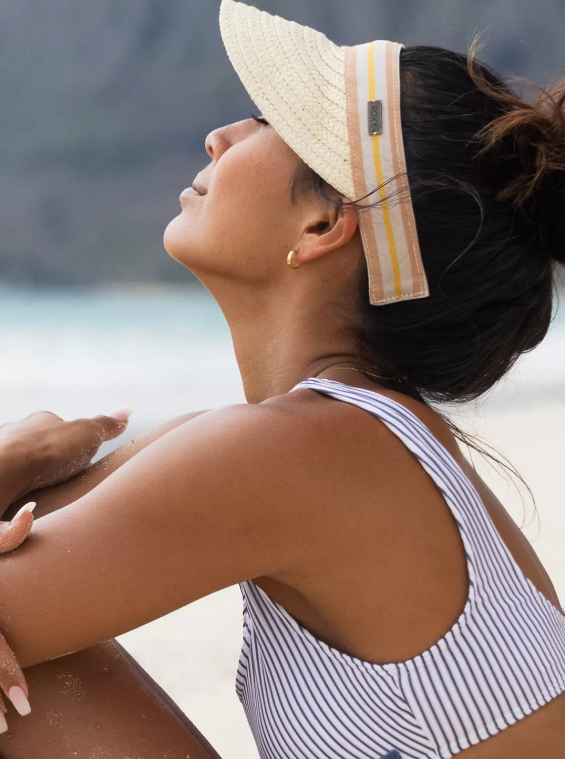 Sunny Morning Straw Visor-ROXY Fashion