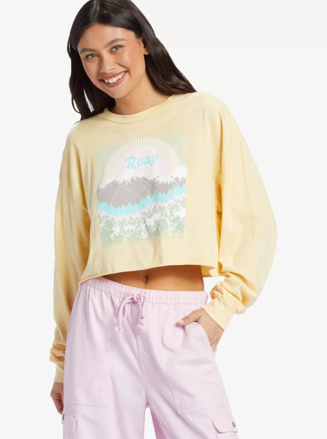 Sunny Side Up Olsc T-Shirt-ROXY Cheap