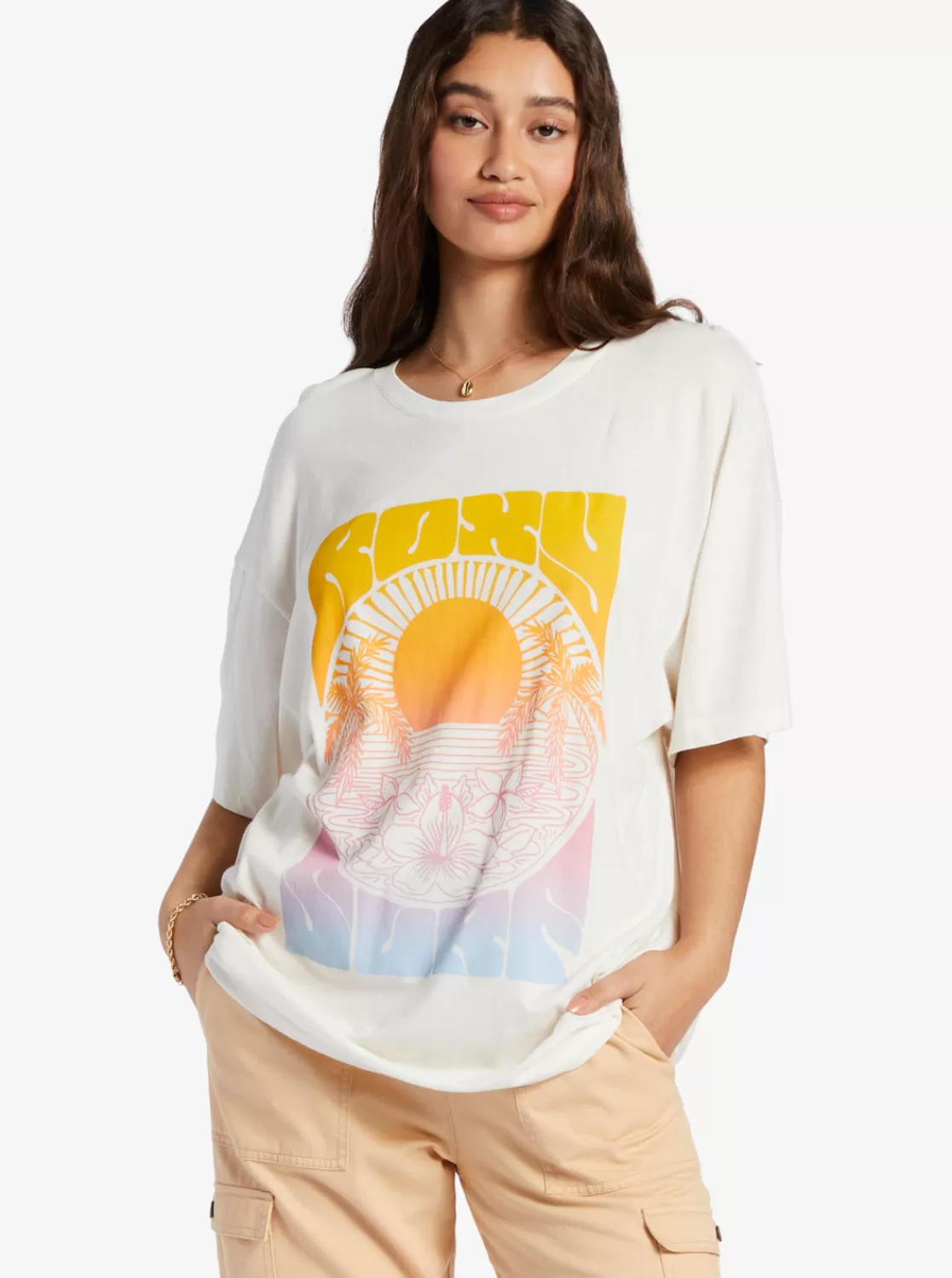 Sunrise Tropics T-Shirt-ROXY Sale