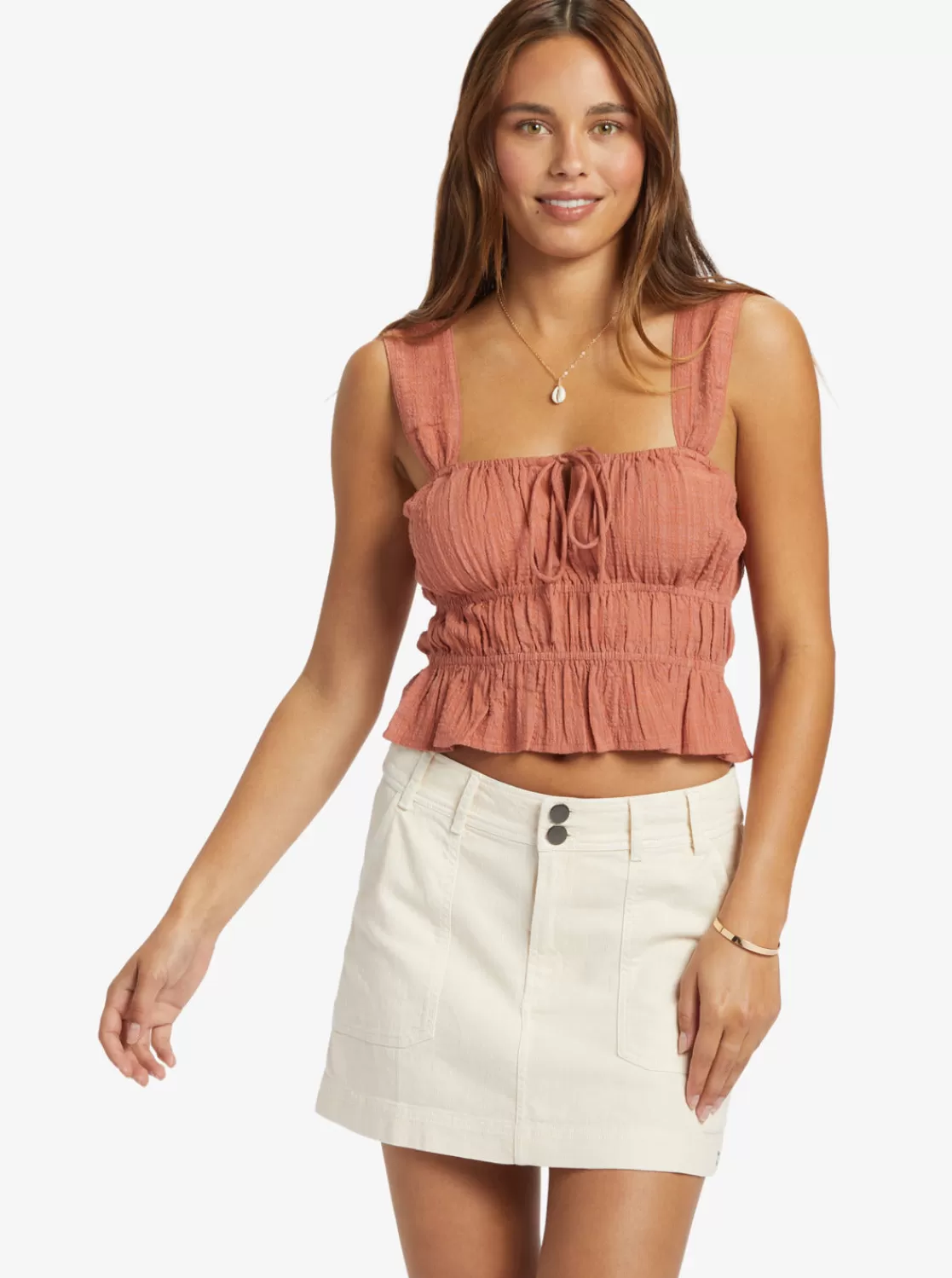 Sunset Mist Ruched Top-ROXY Flash Sale