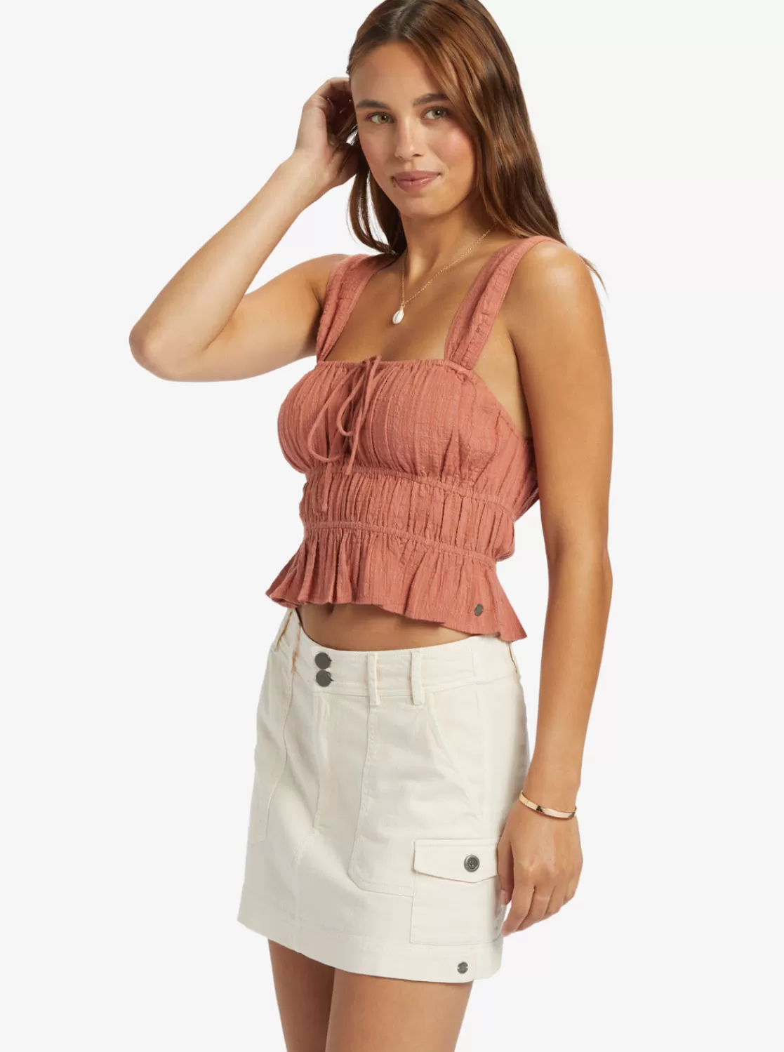 Sunset Mist Ruched Top-ROXY Flash Sale