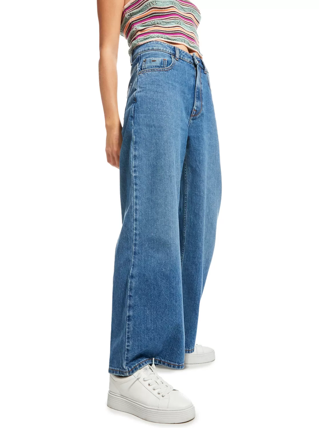 Surf On Cloud High Wide Leg Jeans-ROXY Discount