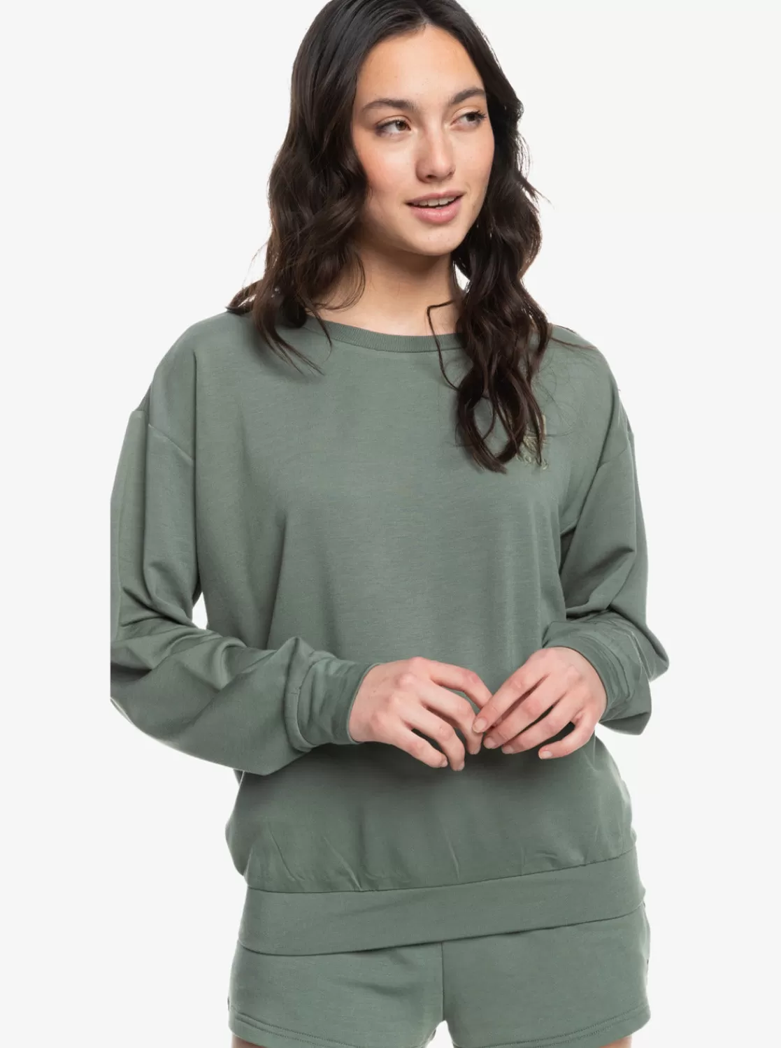 Surfing By Moonlight B Cozy Lounge Top-ROXY Fashion