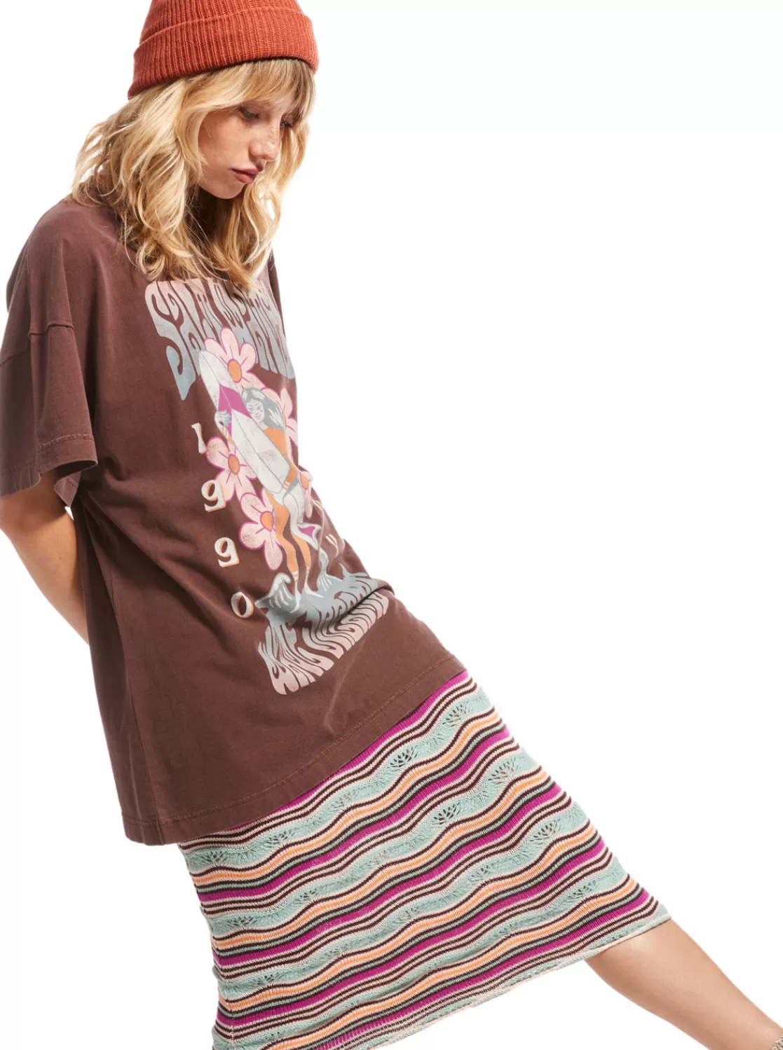 Sweet Janis Oversized T-Shirt-ROXY Best Sale