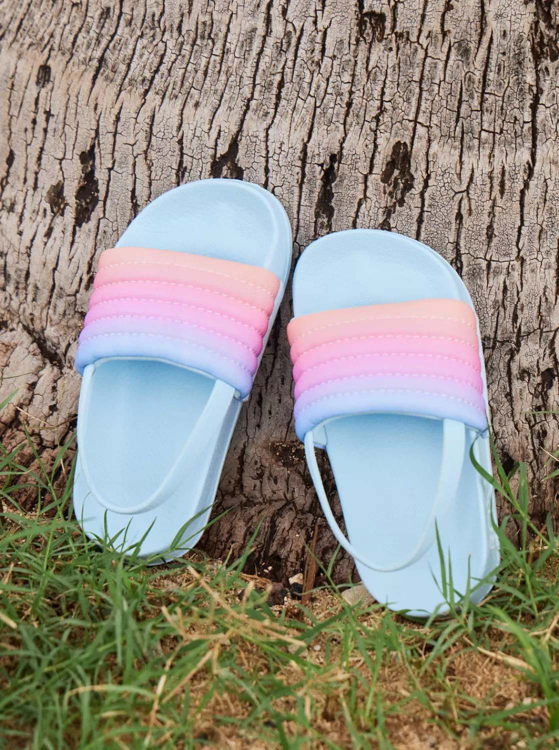 Toddler's Slippy Ribbed Slide Sandals-ROXY Store