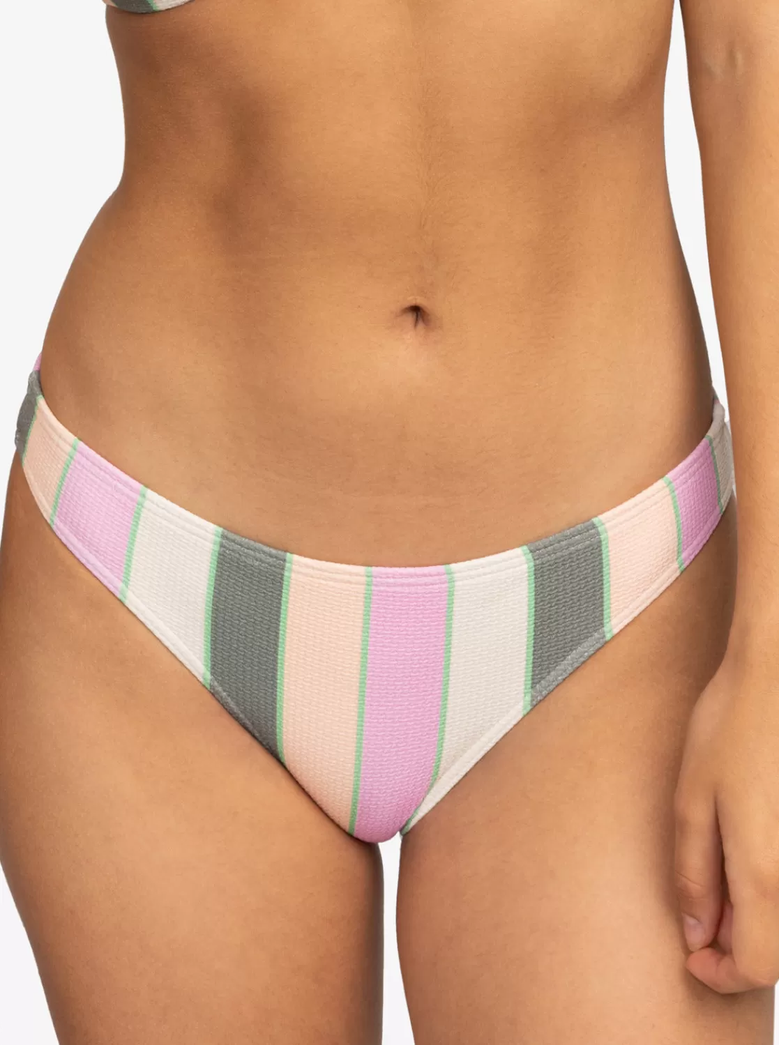 Vista Stripe Medium Bikini Bottoms-ROXY Cheap