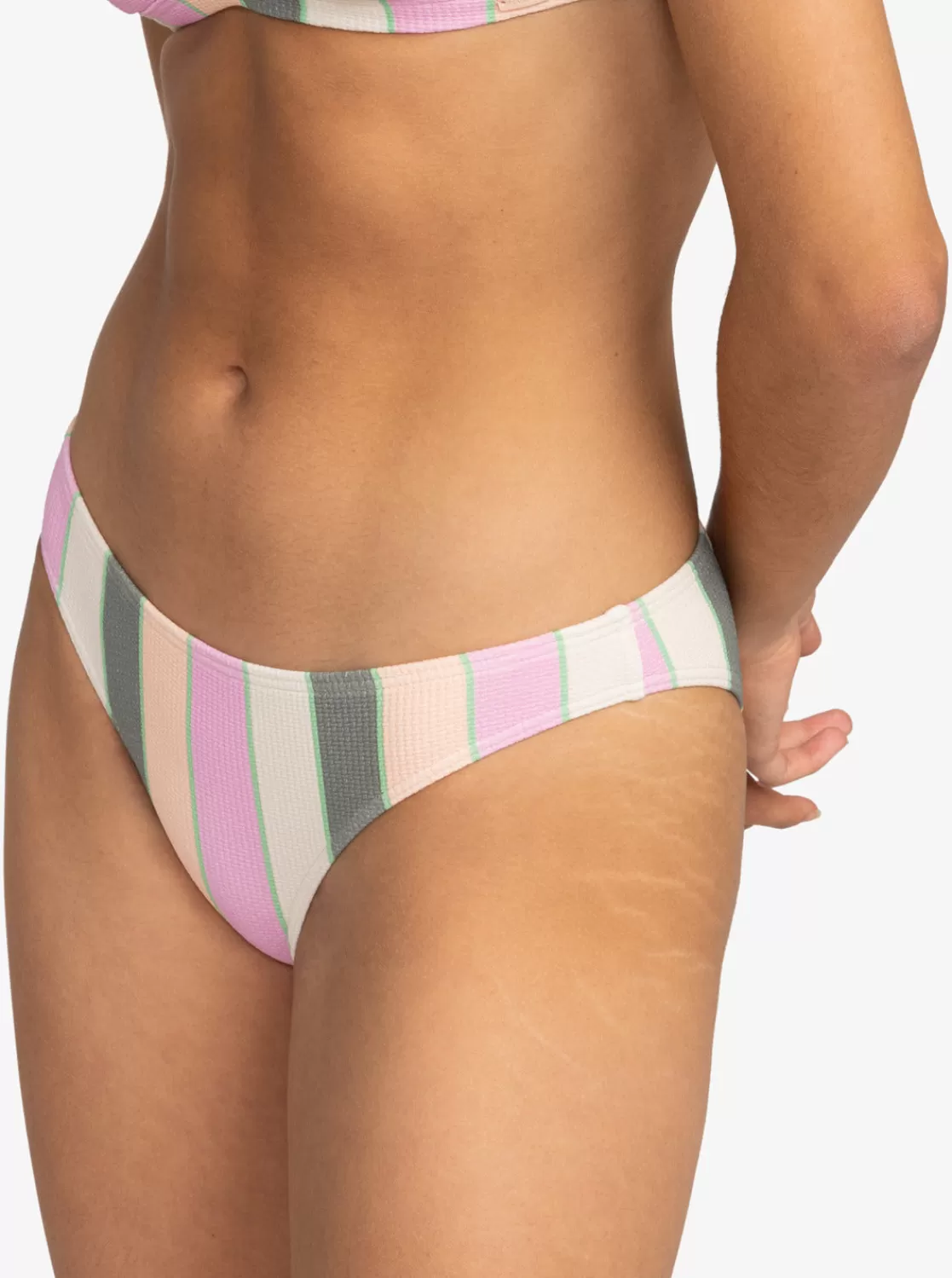 Vista Stripe Medium Bikini Bottoms-ROXY Cheap