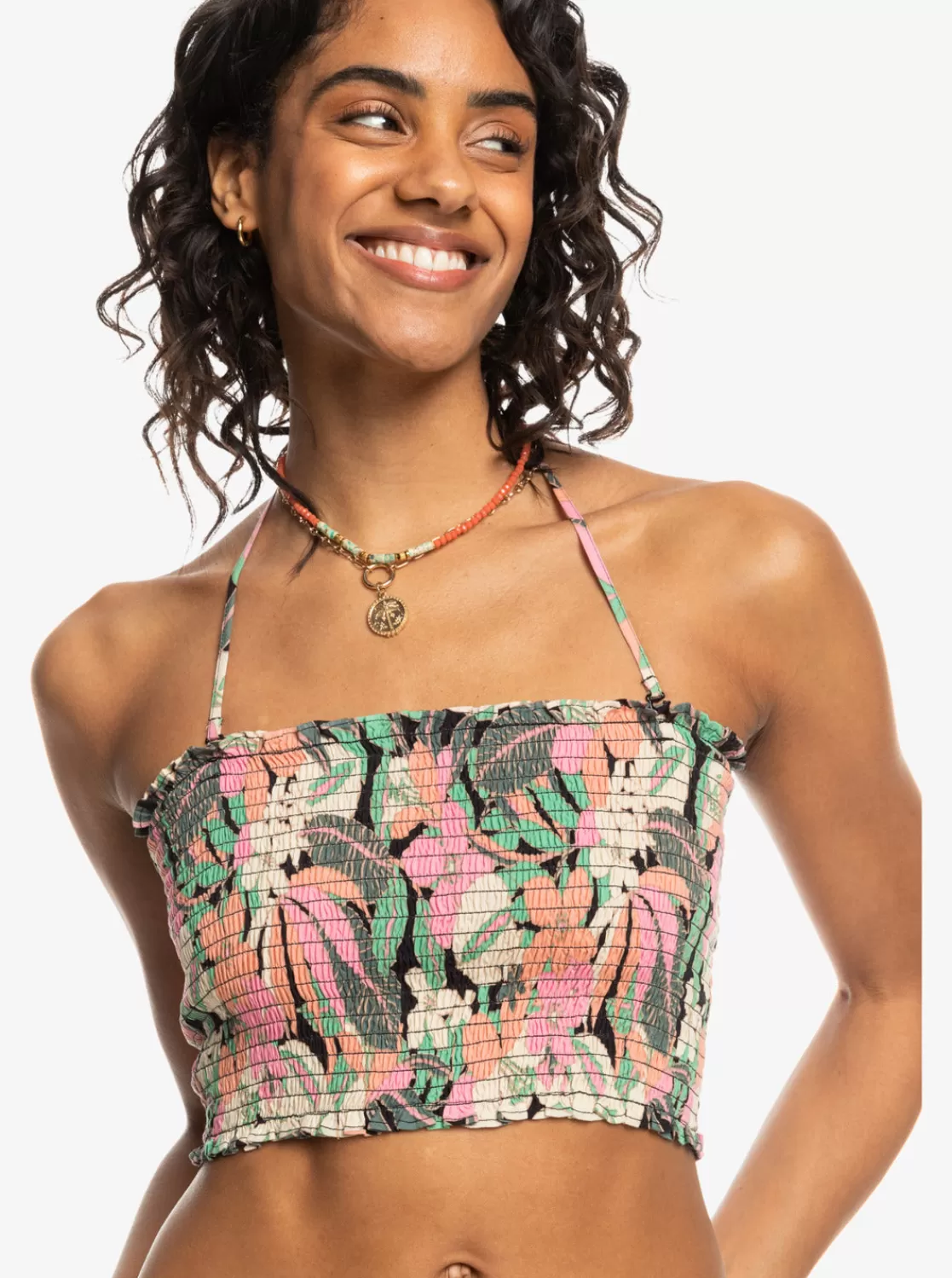 Warm Waters Ruched Bandeau Top-ROXY Fashion