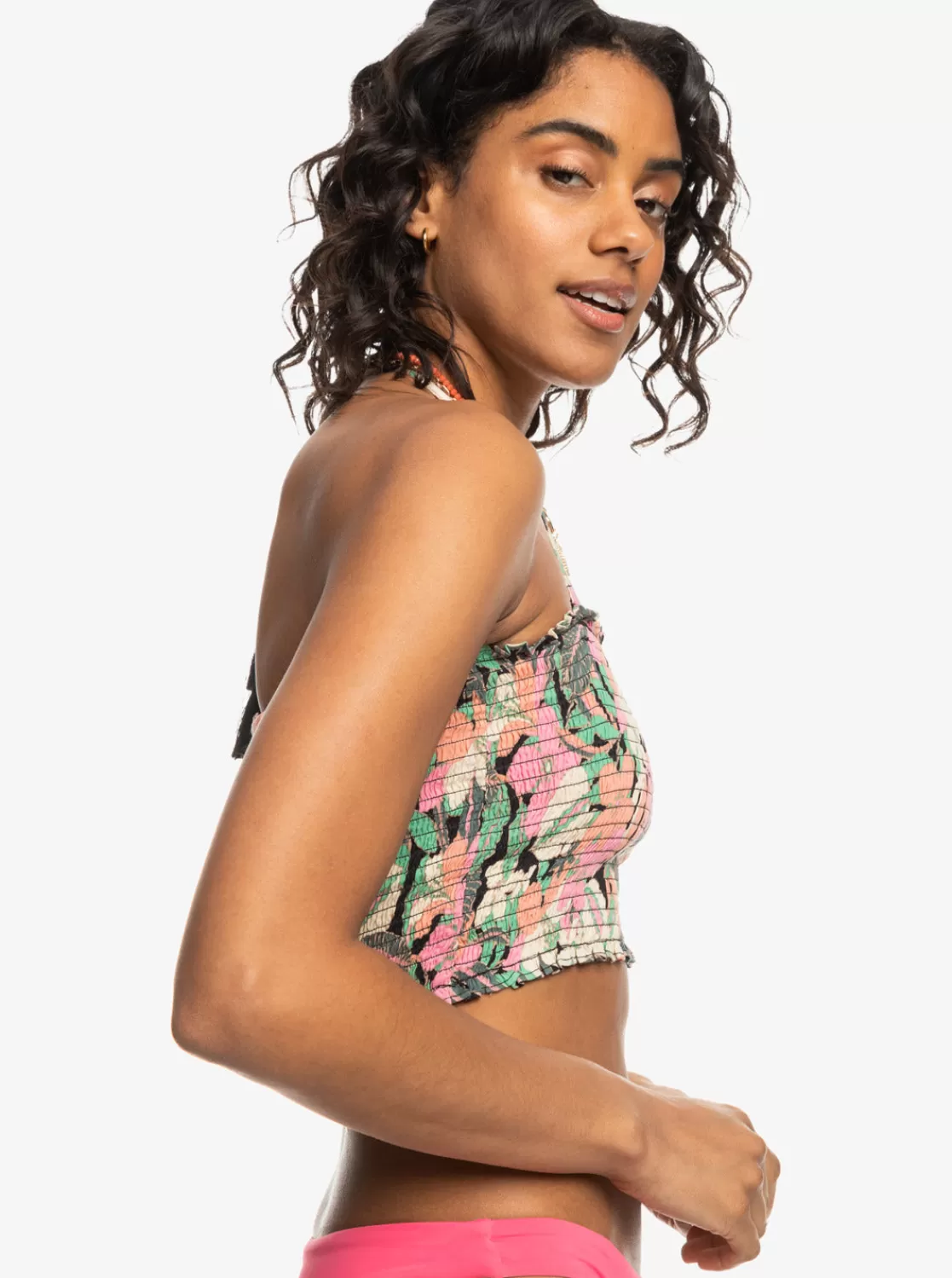 Warm Waters Ruched Bandeau Top-ROXY Fashion