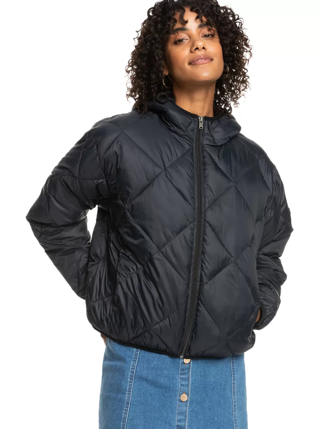 Wind Swept Lightweight Hooded Packable Jacket-ROXY Shop